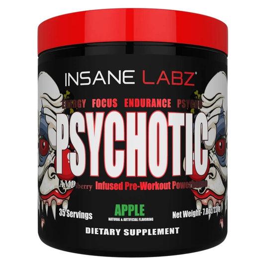 INSANE LABZ PSYCHOTIC PRE-WORKOUT, 35.SERVING, ( APPLE)